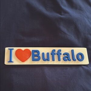 I love Buffalo plaque